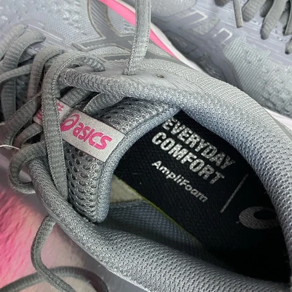 Asics Gel-Excite 7 Women's Gray Mesh Running Shoes - Picture 3 of 7